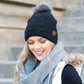 C.C® 100% Polyester Boucle Ultra Soft Faux Fur Pom Beanie | One Size
