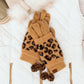 C.C® 100% Soft Acrylic Leopard Print 2-Piece Glove & Handwarmer Set | One Size