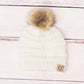 C.C® 100% Soft Acrylic Baby Faux Fur Pom Beanie | 3–12 Months
