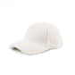 Boucle Sherpa Low Profile Structured Crown Velcro Closure Boyfriend Ball Cap | One Size Teen–Adult