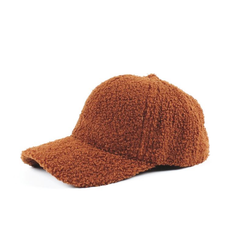 Boucle Sherpa Low Profile Structured Crown Velcro Closure Boyfriend Ball Cap | One Size Teen–Adult