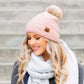 C.C® 100% Polyester Boucle Ultra Soft Faux Fur Pom Beanie | One Size