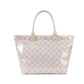Blueberi B Charly Checkered Tote | Nylon & Laminated PVC | 12.5 x 5 x 13.5 in; 17 in Top
