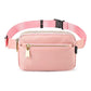 Everyday Nylon Gold Zipper Sling Crossbody Belt Bag