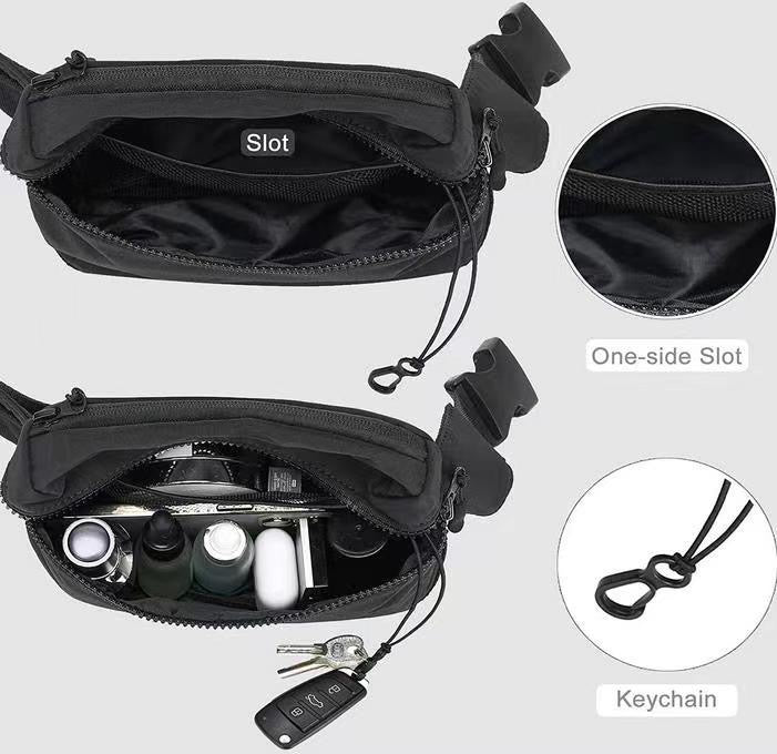 Adventurer Nylon Athleisure Sling Crossbody Fanny Bag