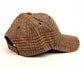 Knit Flannel Buffalo Plaid Structured Crown Low Profile Adjustable Ball Cap | One Size Teen–Adult