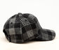 Knit Flannel Buffalo Plaid Structured Crown Low Profile Adjustable Ball Cap | One Size Teen–Adult