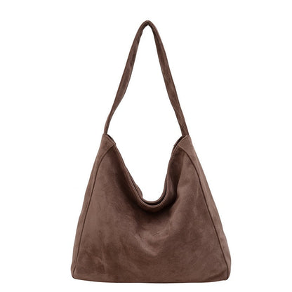 Miranda Oversized Hobo Shoulder Bag | Vegan Suede, Cotton/Polyester Lining | 15.25 x 4.5 x 13.75 in