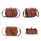 Blair Vegan Leather Buckle Accent Fold-Over Structured Crossbody Bag