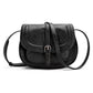 Blair Vegan Leather Buckle Accent Fold-Over Structured Crossbody Bag