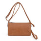 Liv Vegan Leather Convertible Compact Crossbody Wristlet Bag