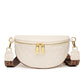 Myra Genuine Leather Quilted Crescent Sling Bag