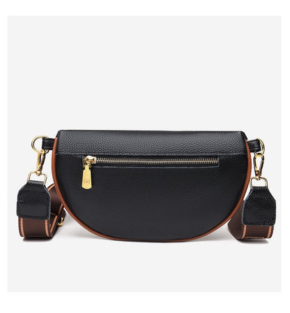 Myra Genuine Leather Quilted Crescent Sling Bag