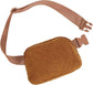 Lola Boucle Sherpa & Nylon Sling Crossbody Fanny Bag