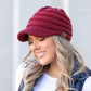 C.C® 100% Ultra-Soft Knitted Acrylic Structured Brim Knit Field Cap | One Size Teen–Adult