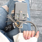 Gold Hardware Key Ring ID Wallet Zip Bracelet with Hidden Zipper Pocket & Tassel | 4" x 3"