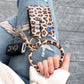 Gold Hardware Key Ring ID Wallet Zip Bracelet with Hidden Zipper Pocket & Tassel | 4" x 3"