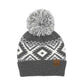 C.C® Aztec Print Knit Pom Beanie Hat | One Size