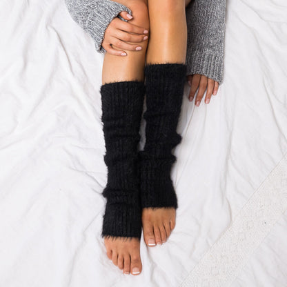 100% Buttery Soft-Spun Acrylic Eyelash Leg Warmers | 15" | One Size