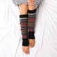 100% Soft Spun Acrylic Thick Knit Fair Isle Print Leg Warmers | 16" | One Size