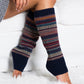 100% Soft Spun Acrylic Thick Knit Fair Isle Print Leg Warmers | 16" | One Size