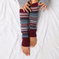 100% Soft Spun Acrylic Thick Knit Fair Isle Print Leg Warmers | 16" | One Size