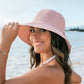 100% Straw Foldable Oversized Bow Back Wire Brim Wide Brim Sun Hat | One Size