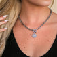 100% Stainless Steel Tarnish Free Coin Accent Chain Link Toggle Closure Necklace | 17.75"