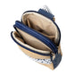 Naomi Vegan Leather & Woven Straw Mixed Media Guitar Strap Sling Bag