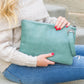 Soft Vegan PU Leather 100% Polyester Lined Grommet Detail Oversized Wristlet Clutch | 12" x 8"