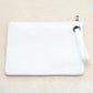 Soft Vegan PU Leather 100% Polyester Lined Grommet Detail Oversized Wristlet Clutch | 12" x 8"