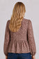 Pine Apparel Women's Brushed Twill Pink Leopard Bow Tie Front Blouse | 70% Chenille 25% Polyester 5% Spandex | Sizes S-XL