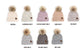 C.C® Acrylic Nylon Cozy Marled Knit Faux Fur Pom Beanie | One Size