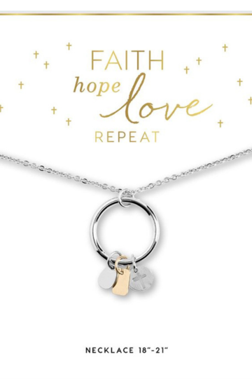 Coco + Carmen Faith, Hope, Love Necklace
