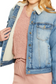 Women’s Denim Jacket with a Button Down Closure and Inside Sherpa Suede Cotton Polyester Size M-XL