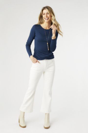 Coco + Carmen OMG ZoeyZip Wide Leg - Winter White Jeans