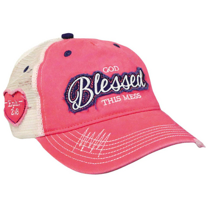 Kerusso Cherished Girl Women's Cap God Blessed Cotton Polyester Mesh One Size