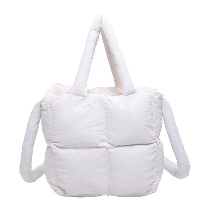 Jacie Quilted Puffer Polyester Nylon Crossbody Mini Tote Bag