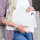 Soft Vegan PU Leather 100% Polyester Lined Grommet Detail Oversized Wristlet Clutch | 12" x 8"