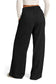 Blueberi B Women’s Drawstring Elastic Waist Wide Leg Pants Polyester Size S-2XL