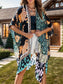 Blueberi B Women’s Printed Open Front Cover-Up Polyester One Size