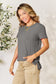 Basic Bae Women’s Full Size Round Neck Short Sleeve T-Shirt Rayon Spandex Size S-3XL