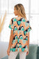 Sew In Love Women's Wrinkle-Free Geometric Short Sleeve Shirt Polyester Spandex Size S-L