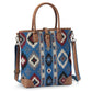 Back in the Saddle Southwestern Print Jacquard Handbag | Cotton Poly Tapestry | 11" x 13"