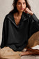 Blueberi B Women’s Exposed Seam Side Slit Long Sleeve Sweatshirt Polyester Viscose Size S-XL