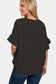 Zenana Women’s V-Neck Flutter Sleeve Top Polyester S-XL
