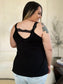 Basic Bae Women’s Full Size Lace Detail V-Neck Cutout Cami Rayon Spandex Size S-3XL