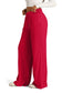 Blueberi B Women’s Drawstring Elastic Waist Wide Leg Pants Polyester Size S-2XL