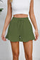 Blueberi B Women's Full Size Drawstring Ruffle Hem Shorts Cotton Size S-3XL