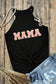 MAMA Round Neck Sleeveless Tank Top - Maternity Graphic Tank Polyester Elastane Sizes S-2XL